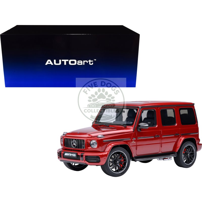 2019 mercedes benz amg g63 cardinal red metallic 1/18 model car by autoart