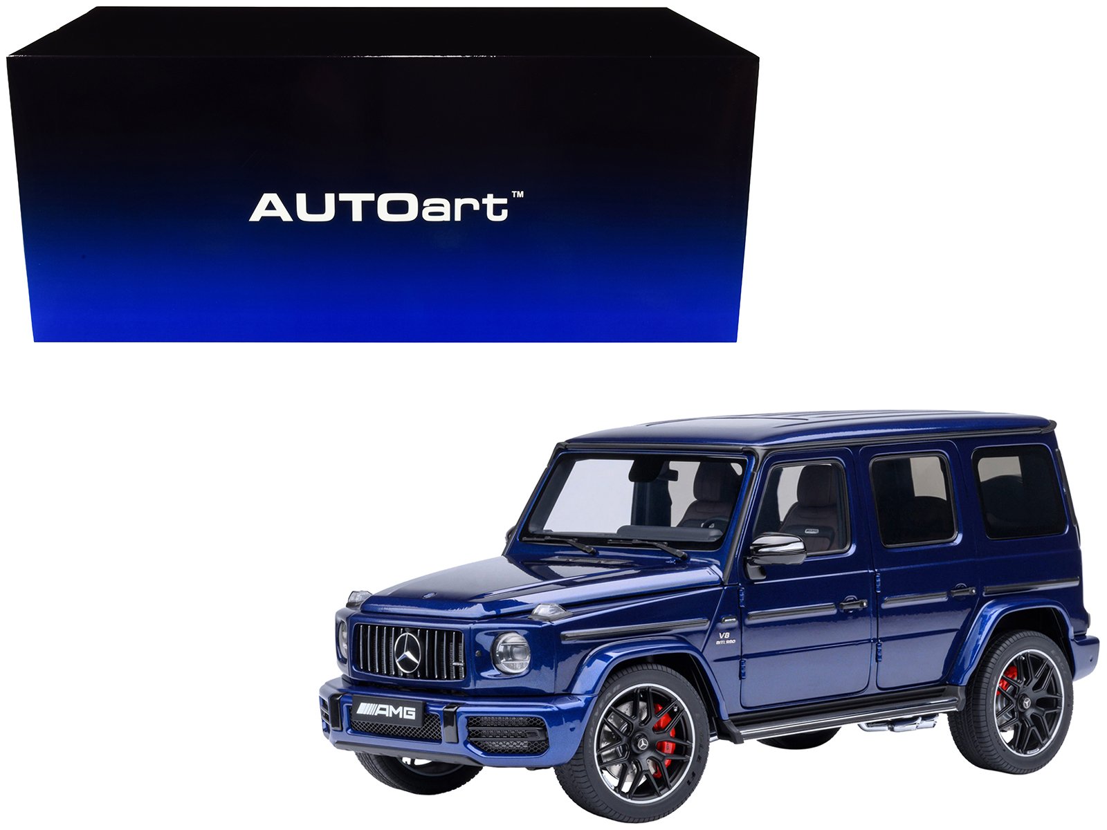 2019 mercedes benz amg g63 brilliant blue metallic 1/18 model car by autoart 2019 mercedes benz amg g63 brilliant blue metallic 1/18 model car by autoart