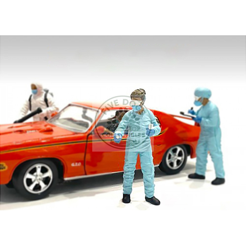 hazmat crew figurine ii for 1/24 scale models by american diorama