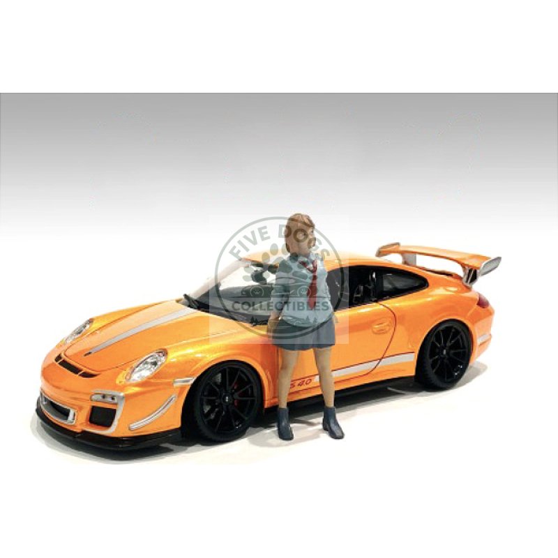 "car meet 1" figurine v for 1/24 scale models by american diorama