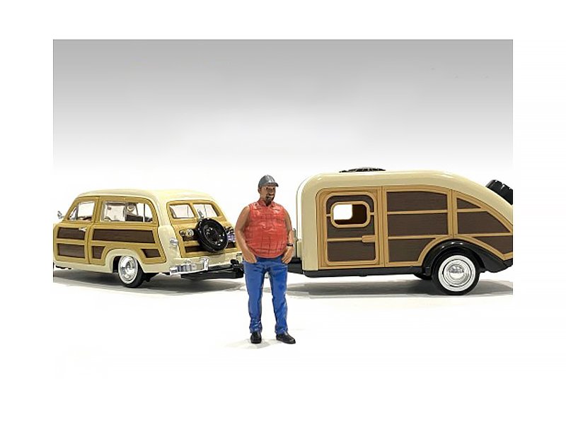 "campers" figure 1 for 1/24 scale models by american diorama "campers" figure 1 for 1/24 scale models by american diorama