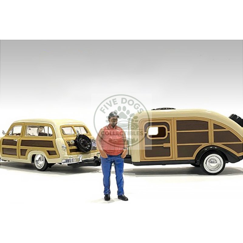 "campers" figure 1 for 1/24 scale models by american diorama