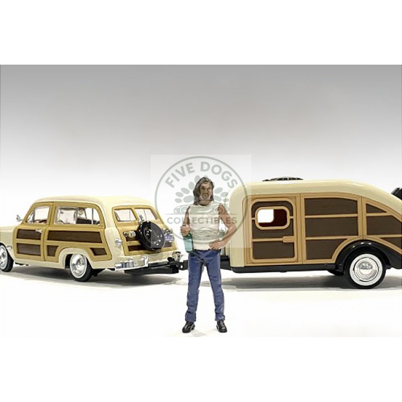 "campers" figure 3 for 1/24 scale models by american diorama