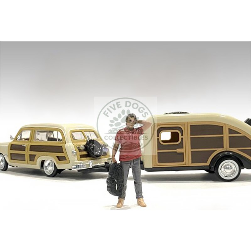 "campers" figure 4 for 1/24 scale models by american diorama