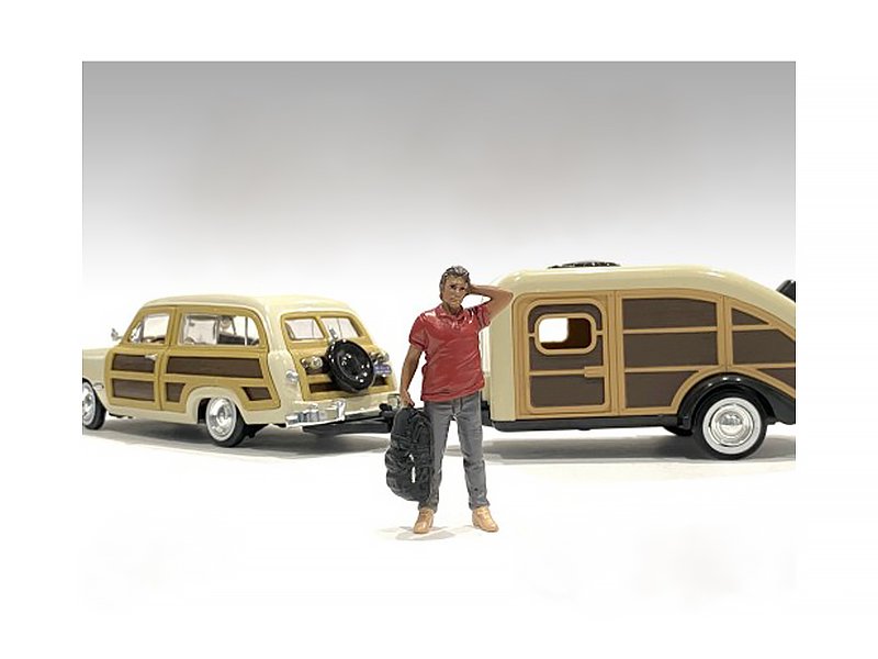 "campers" figure 4 for 1/24 scale models by american diorama "campers" figure 4 for 1/24 scale models by american diorama