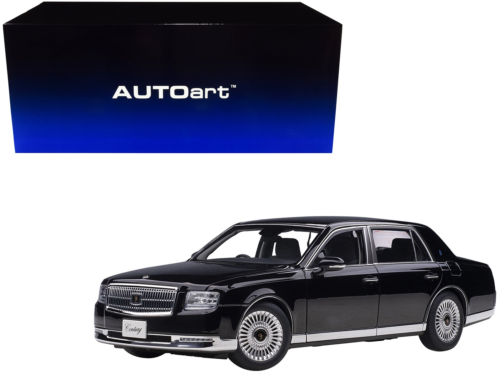 toyota century rhd (right hand drive) black 1/18 model car by autoart toyota century rhd (right hand drive) black 1/18 model car by autoart
