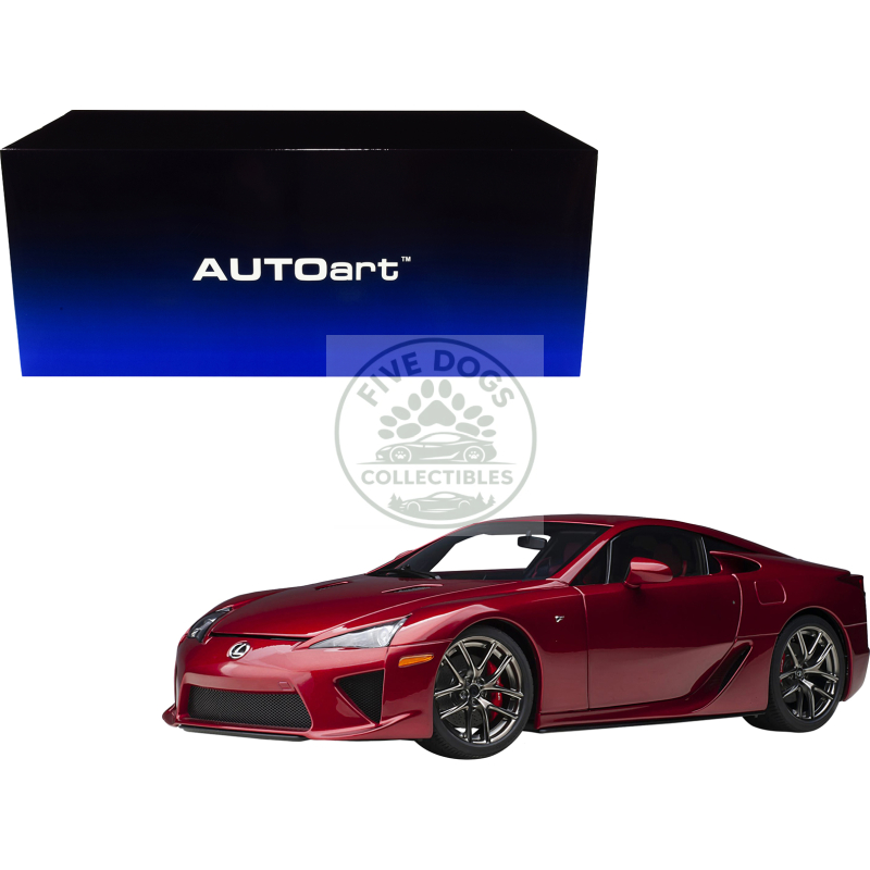 lexus lfa pearl red metallic 1/18 model car by autoart