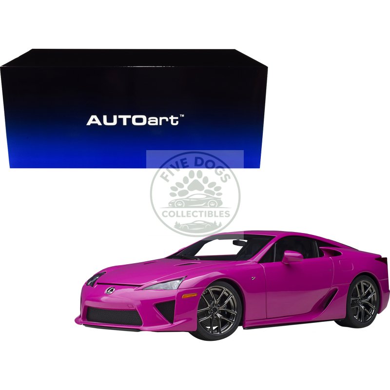 lexus lfa passionate pink 1/18 model car by autoart