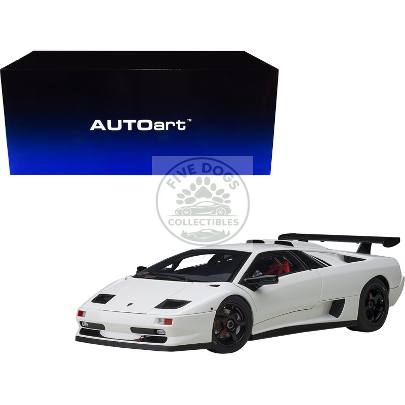 lamborghini diablo sv r impact white 1/18 model car by autoart