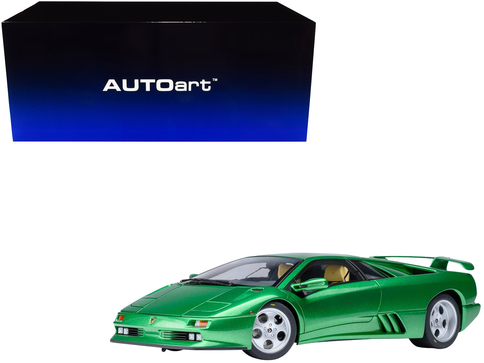 lamborghini diablo se30 verde mic/green metallic 1/18 model car by autoart lamborghini diablo se30 verde mic/green metallic 1/18 model car by autoart