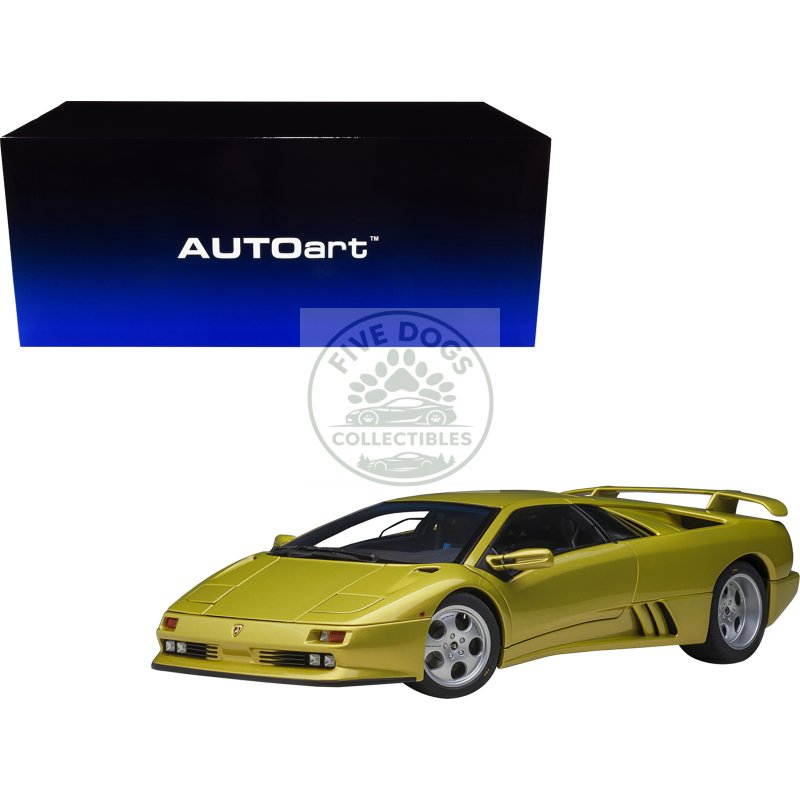 lamborghini diablo se30 giallo spyder yellow metallic 1/18 model car by autoart
