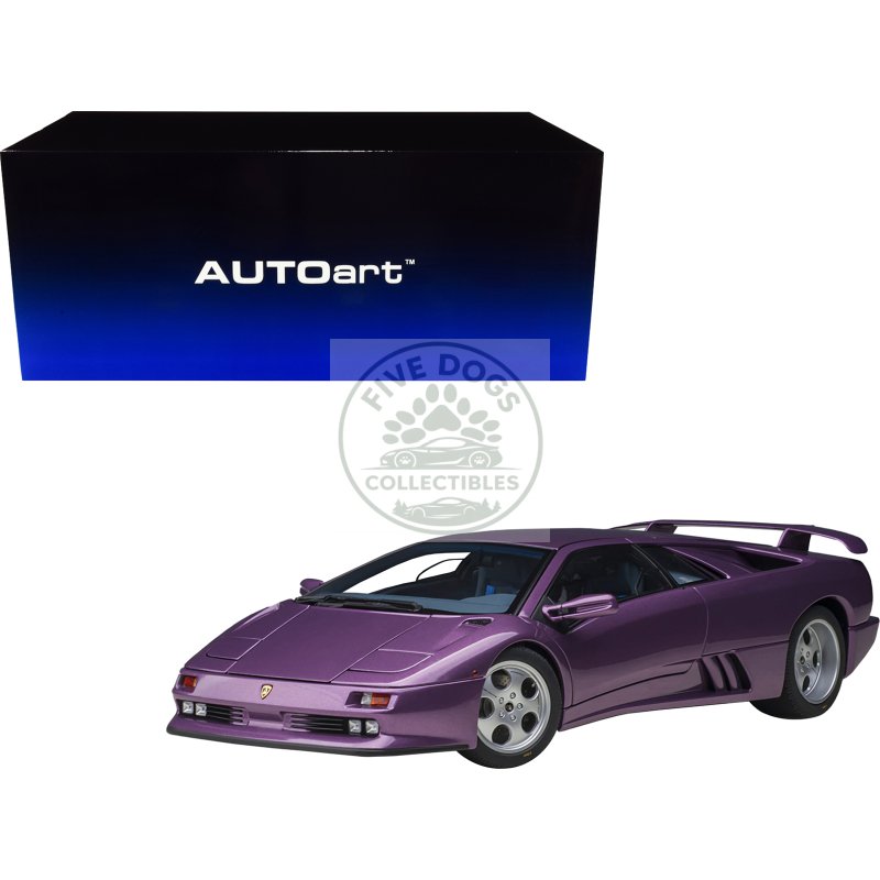 lamborghini diablo se30 viola purple metallic 1/18 model car by autoart