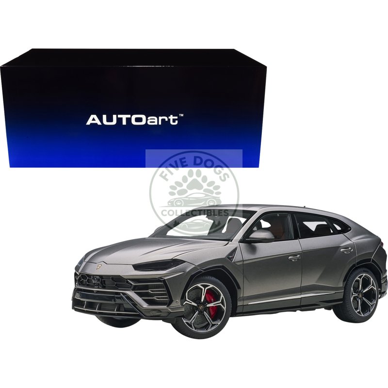 lamborghini urus grigio lynx gray metallic 1/18 model car by autoart