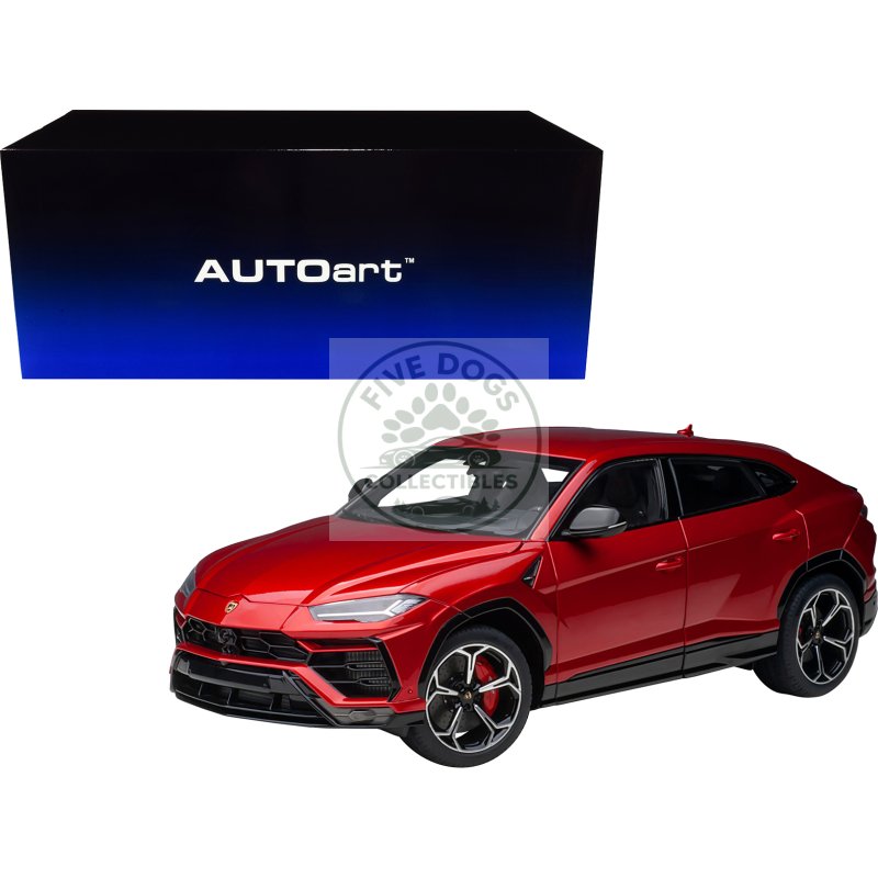 lamborghini urus rosso efesto pearl red 1/18 model car by autoart