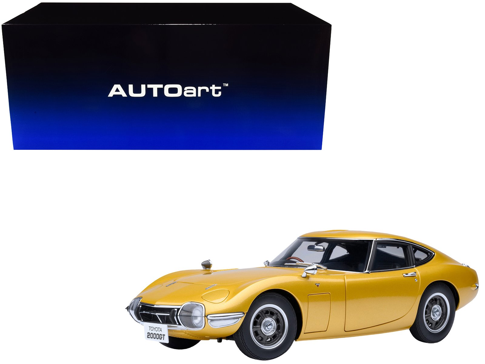 1967 toyota 2000gt rhd (right hand drive) gold metallic 1/18 model car by autoart 1967 toyota 2000gt rhd (right hand drive) gold metallic 1/18 model car by autoart