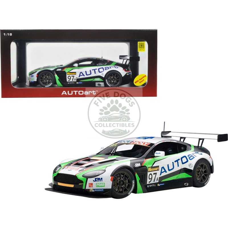 aston martin v12 vantage bathurst 12hour endurance race 2015 #97 a. macdowall / d. o'young / s. mucke 1/18 model car by autoart