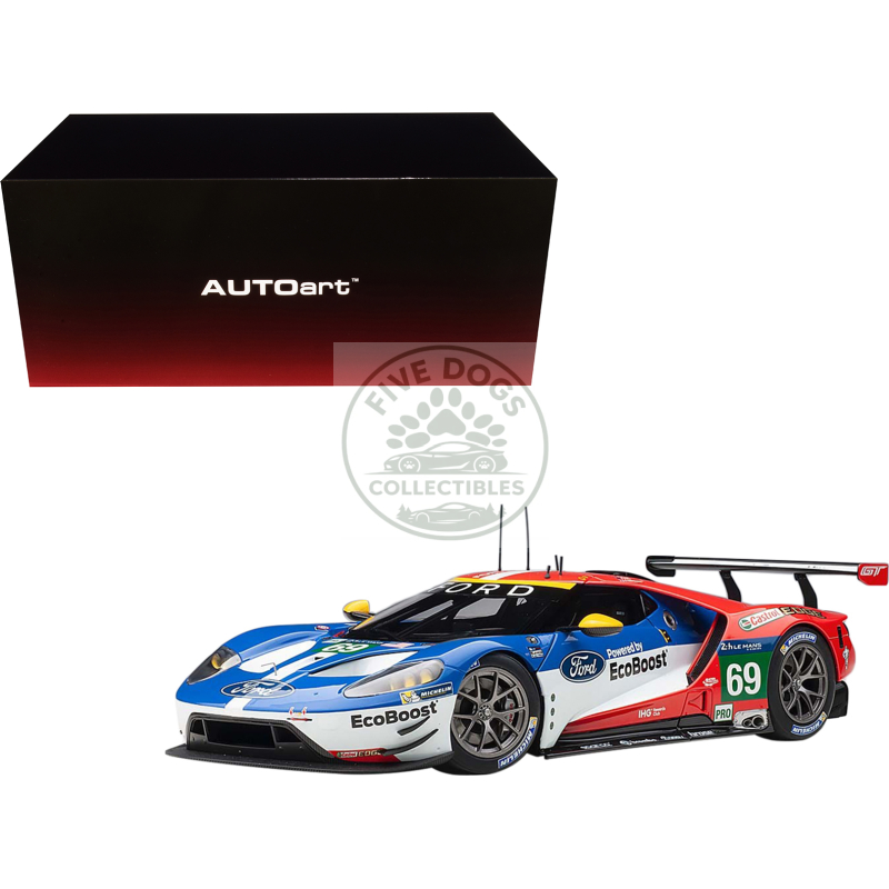 ford gt #69 ryan briscoe richard westbrook scott dixon "ford chip ganassi team usa" 24h le mans (2016) 1/18 model car by autoart