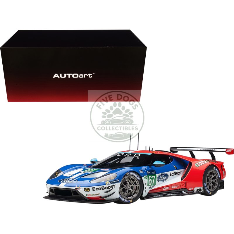 ford gt #67 harry tincknell andy priaulx pipo derani "ford chip ganassi team uk" 24h le mans (2017) 1/18 model car by autoart