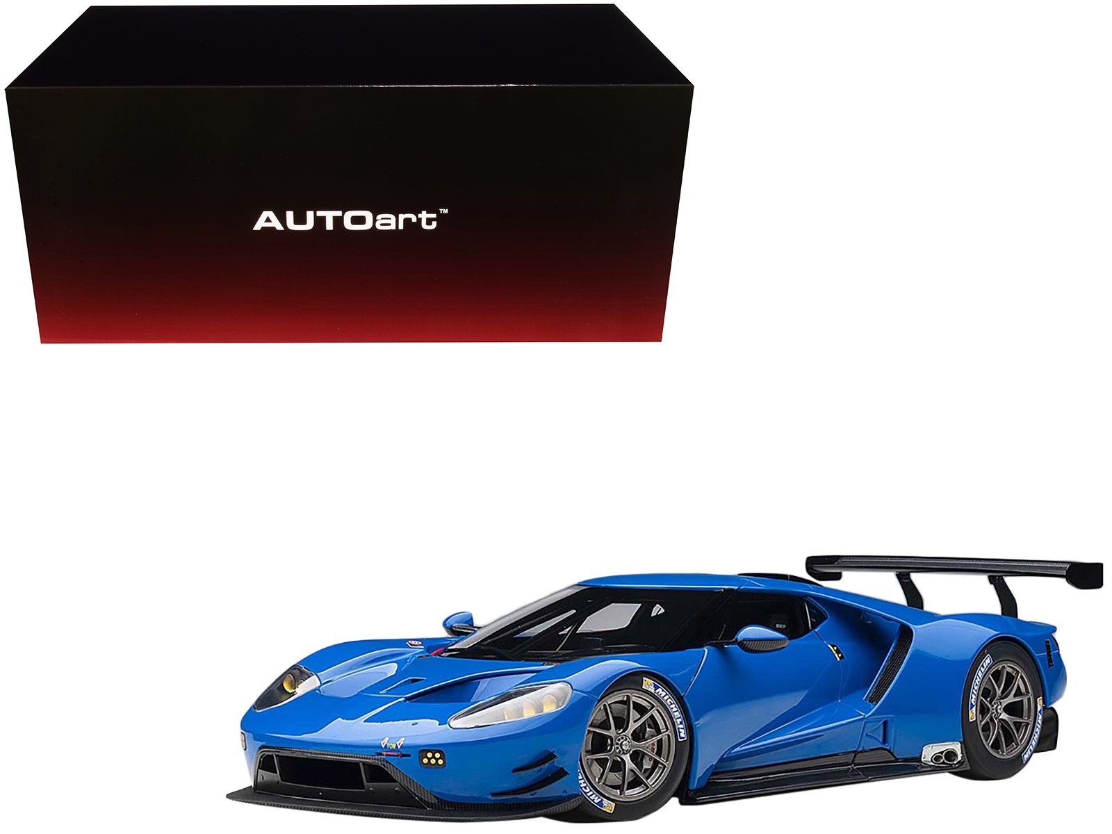 ford gt le mans plain color version blue 1/18 model car by autoart ford gt le mans plain color version blue 1/18 model car by autoart