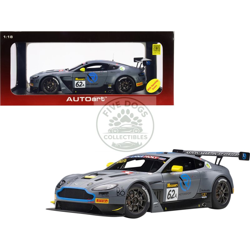 aston martin vantage v12 gt3 #62a j. dennis m. vaxiviere m. kirchhoefer team r motorsport bathurst 12h (2019) 1/18 model car by autoart