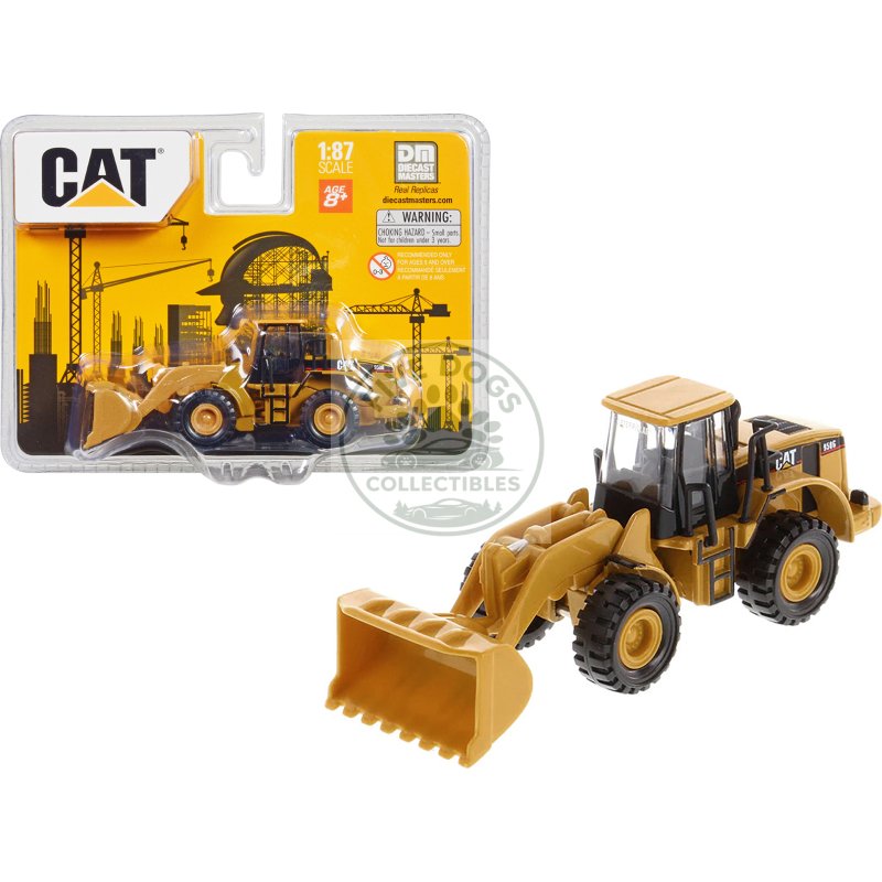 cat caterpillar 950g series ii wheel loader yellow 1/87 (ho) diecast model by diecast masters