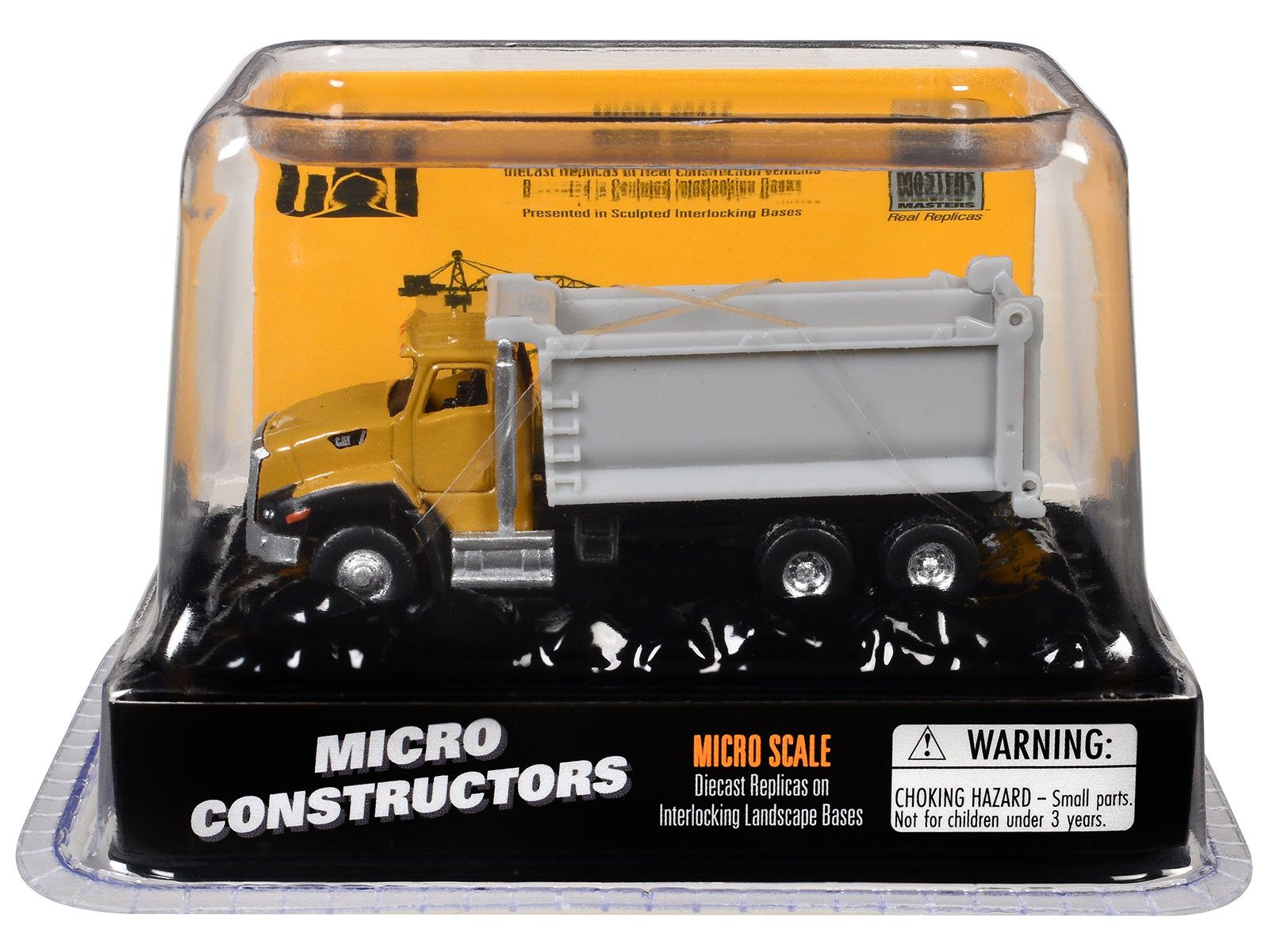 cat caterpillar ct660 dump truck yellow "micro constructor" series diecast model by diecast masters cat caterpillar ct660 dump truck yellow "micro constructor" series diecast model by diecast masters