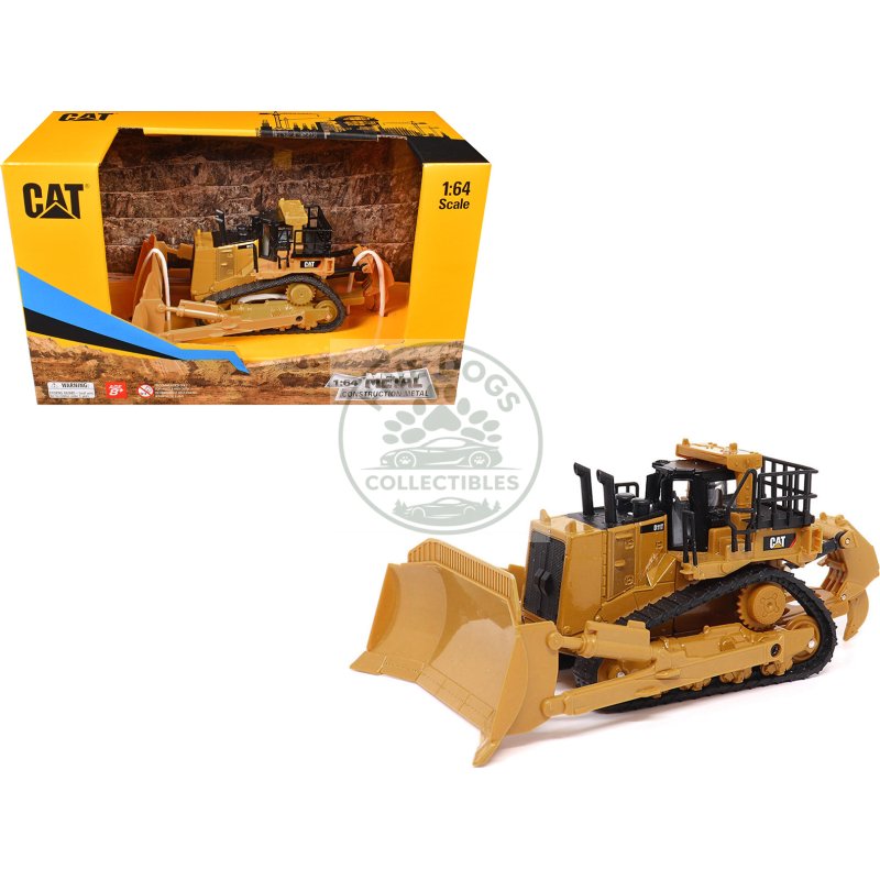 cat caterpillar d11t dozer yellow 1/64 diecast model by diecast masters