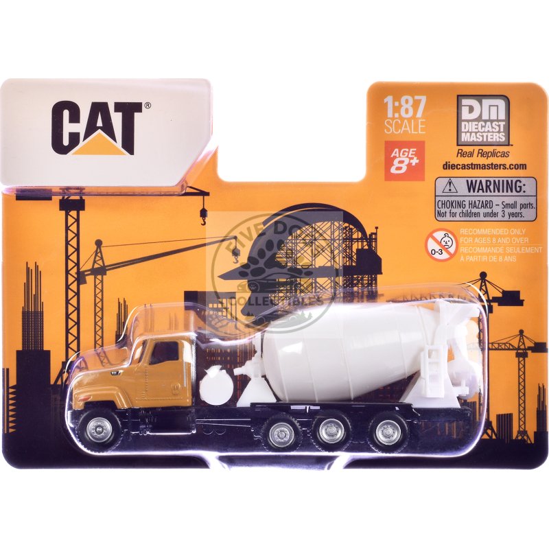 cat caterpillar ct681 concrete mixer yellow 1/87 (ho) diecast model by diecast masters