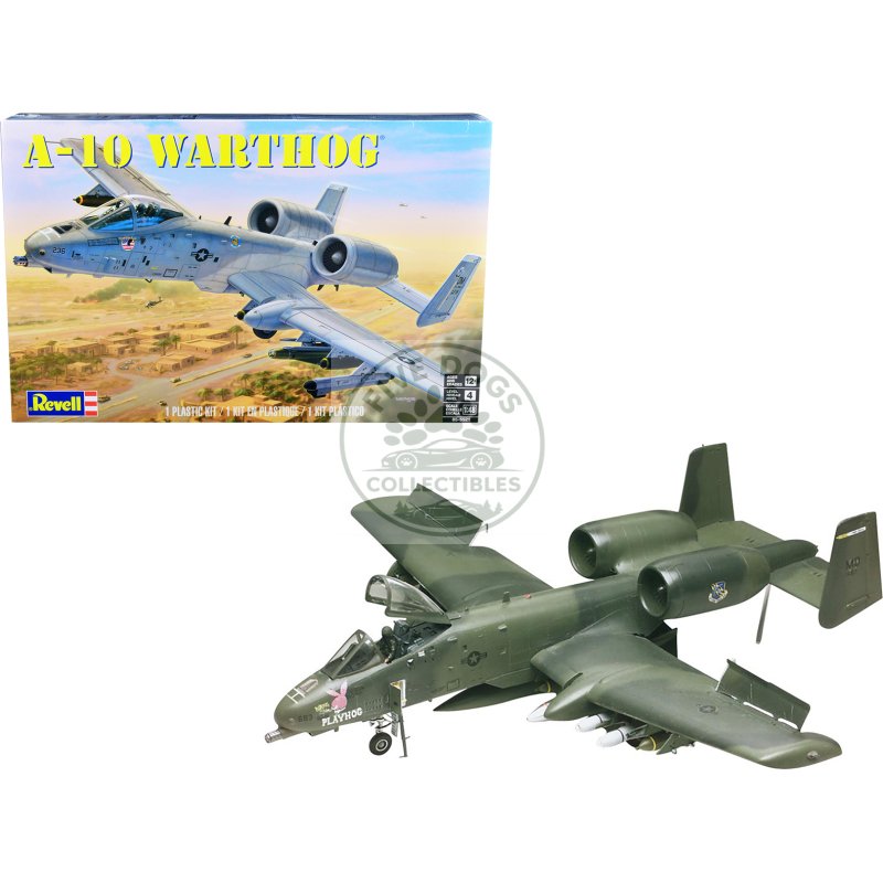 level 4 model kit fairchild republic a 10 warthog (thunderbolt ii) aircraft 1/48 scale model by revell