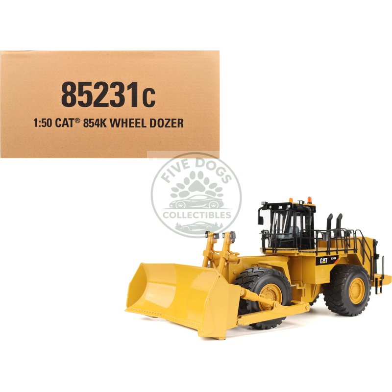 cat caterpillar 854k wheel loader yellow "core classics series" 1/50 diecast model by diecast masters