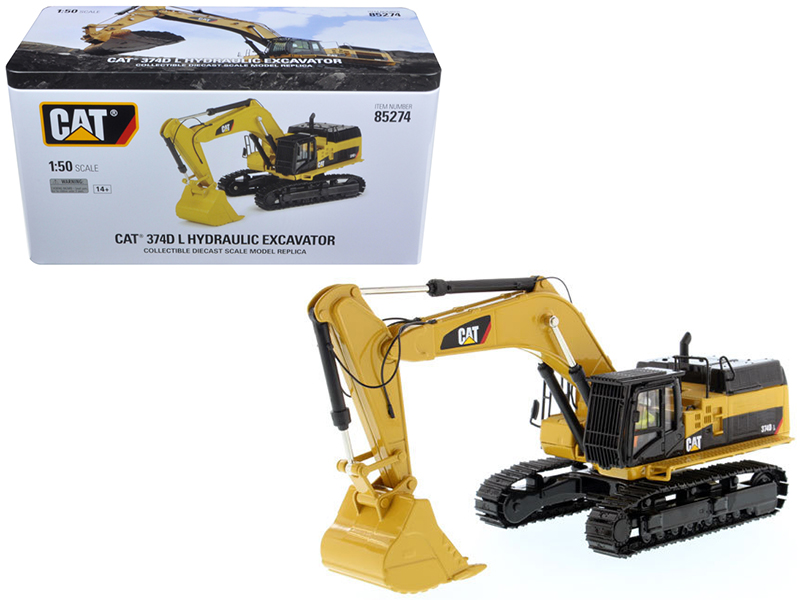 cat caterpillar 374d l hydraulic excavator with operator "high line" series 1/50 diecast model by diecast masters cat caterpillar 374d l hydraulic excavator with operator "high line" series 1/50 diecast model by diecast masters