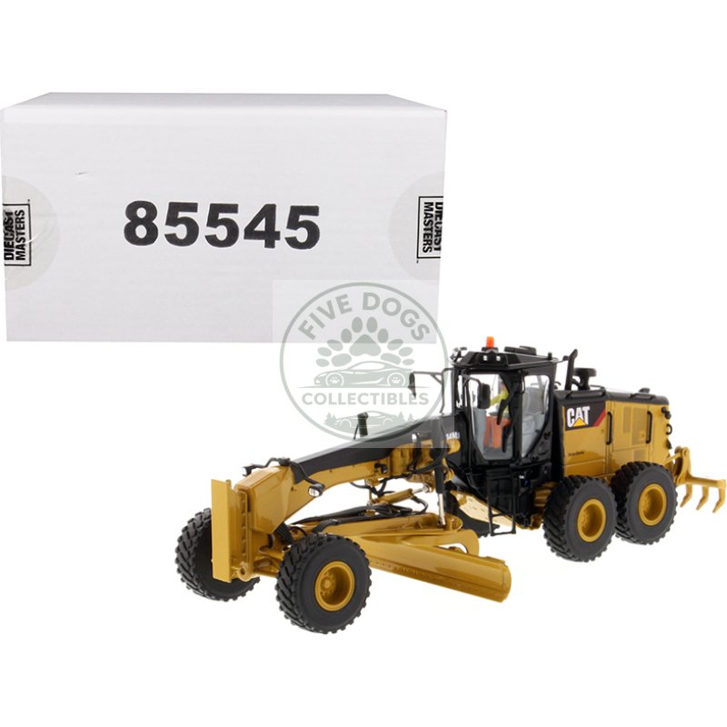 cat caterpillar 14m3 motor grader with operator "high line series" 1/50 diecast model by diecast masters