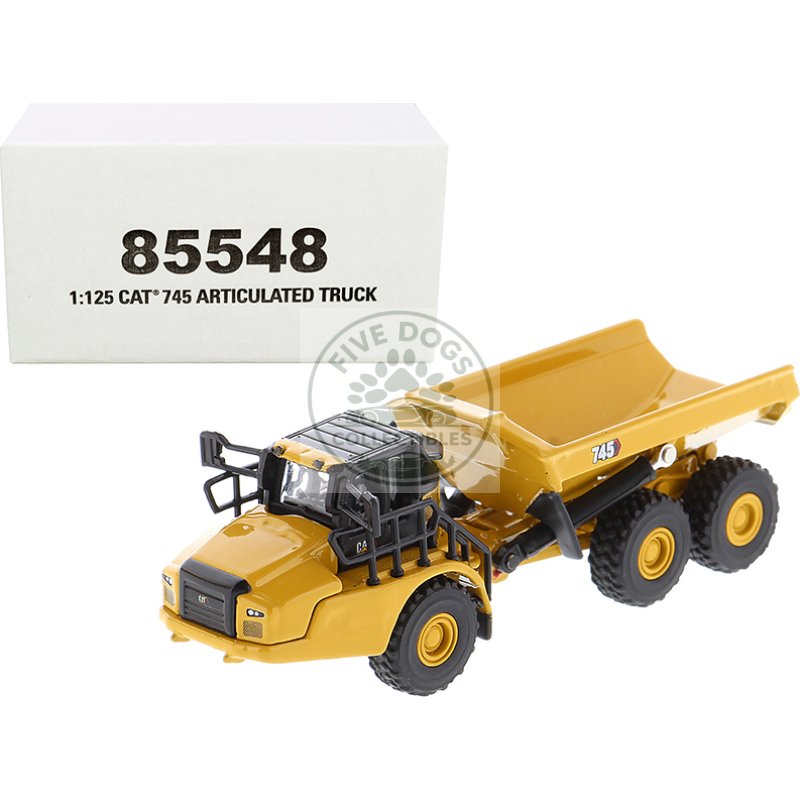 cat caterpillar 745 articulated dump truck "high line" series 1/125 diecast model by diecast masters