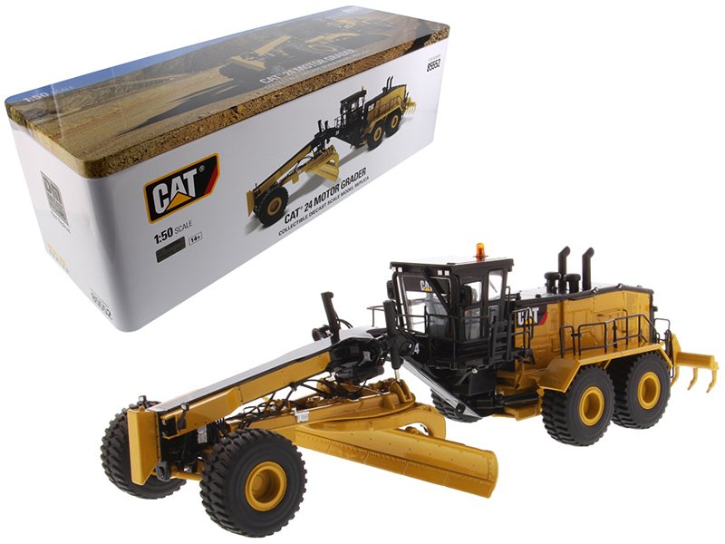 cat caterpillar 24 motor grader with operator high line series 1/50 diecast model by diecast masters cat caterpillar 24 motor grader with operator high line series 1/50 diecast model by diecast masters