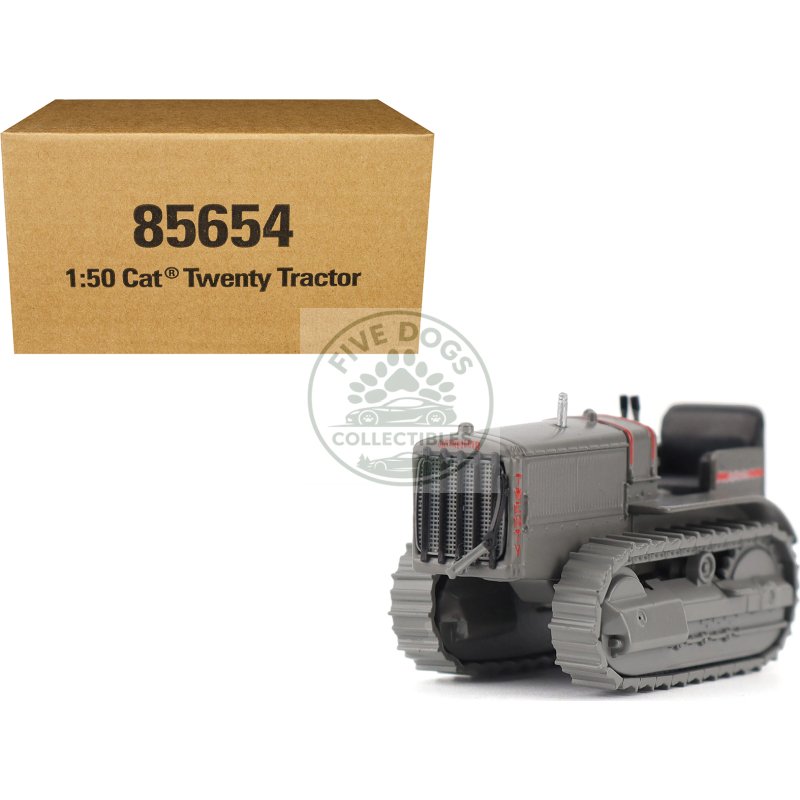 cat caterpillar twenty tractor gray "centennial series" 1/50 diecast model by diecast masters