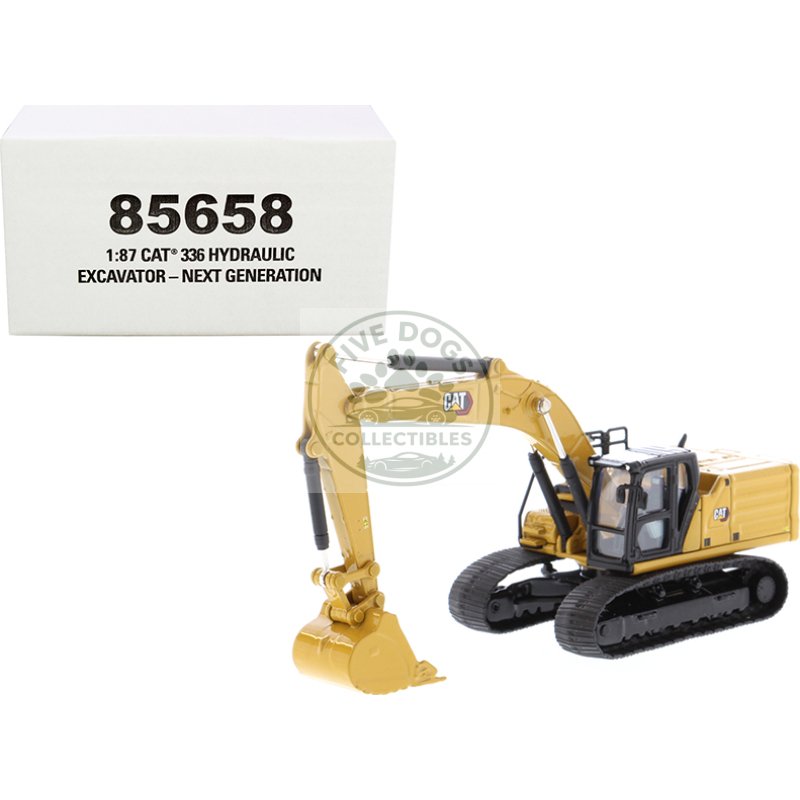 cat caterpillar 336 next generation hydraulic excavator "high line" series 1/87 (ho) scale diecast model by diecast masters
