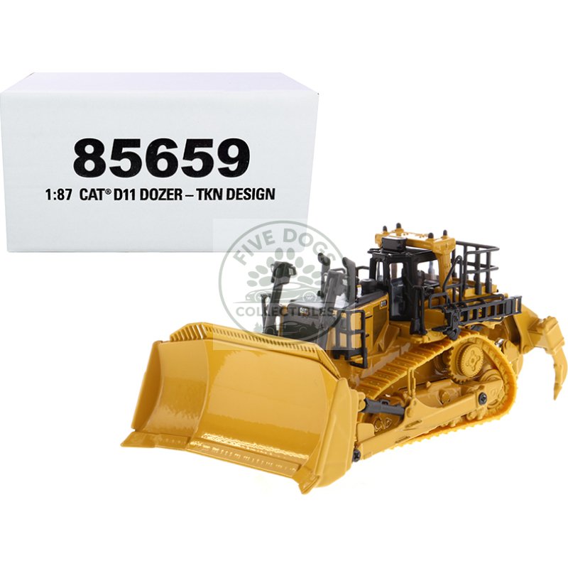 cat caterpillar d11 track type tractor dozer tkn design "high line" series 1/87 (ho) scale diecast model by diecast masters