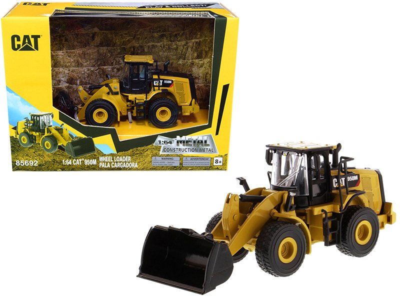 cat caterpillar 950m wheel loader "play & collect!" series 1/64 diecast model by diecast masters cat caterpillar 950m wheel loader "play & collect!" series 1/64 diecast model by diecast masters