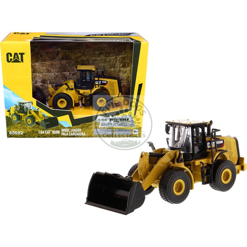 cat caterpillar 950m wheel loader "play & collect!" series 1/64 diecast model by diecast masters