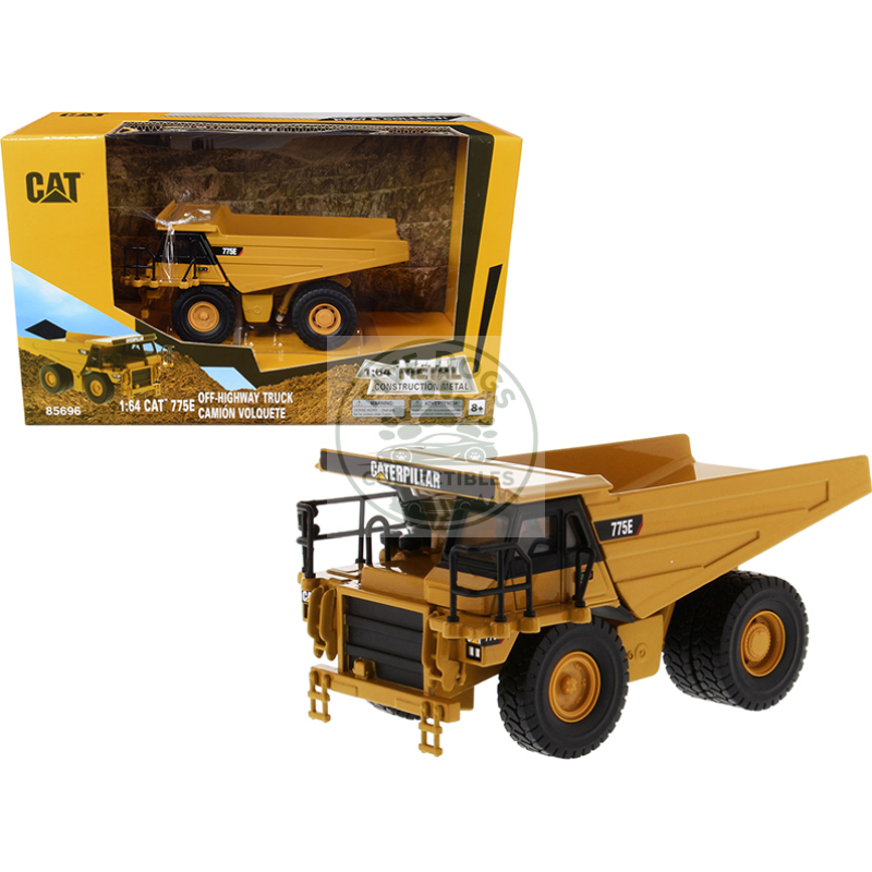 cat caterpillar 775e off highway dump truck "play & collect!" 1/64 diecast model by diecast masters