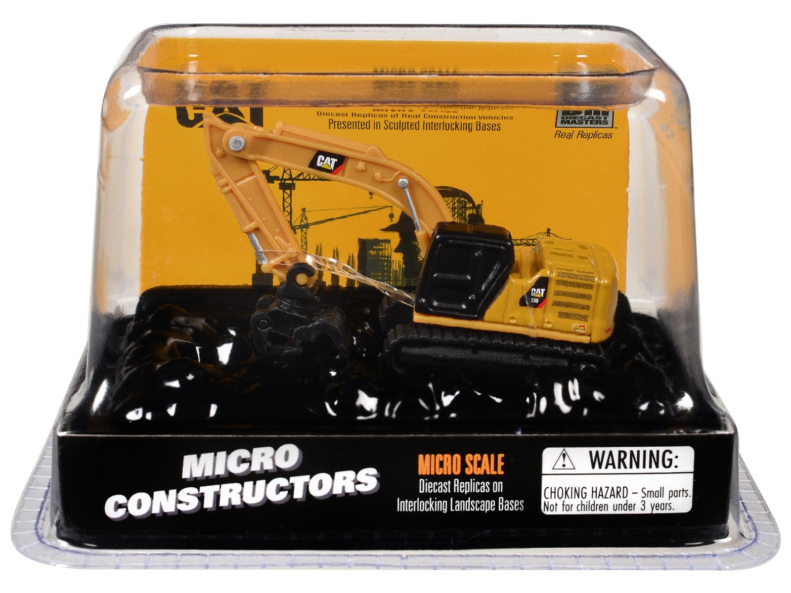 cat caterpillar 320 hydraulic excavator grapple yellow "micro constructor" series diecast model by diecast masters cat caterpillar 320 hydraulic excavator grapple yellow "micro constructor" series diecast model by diecast masters