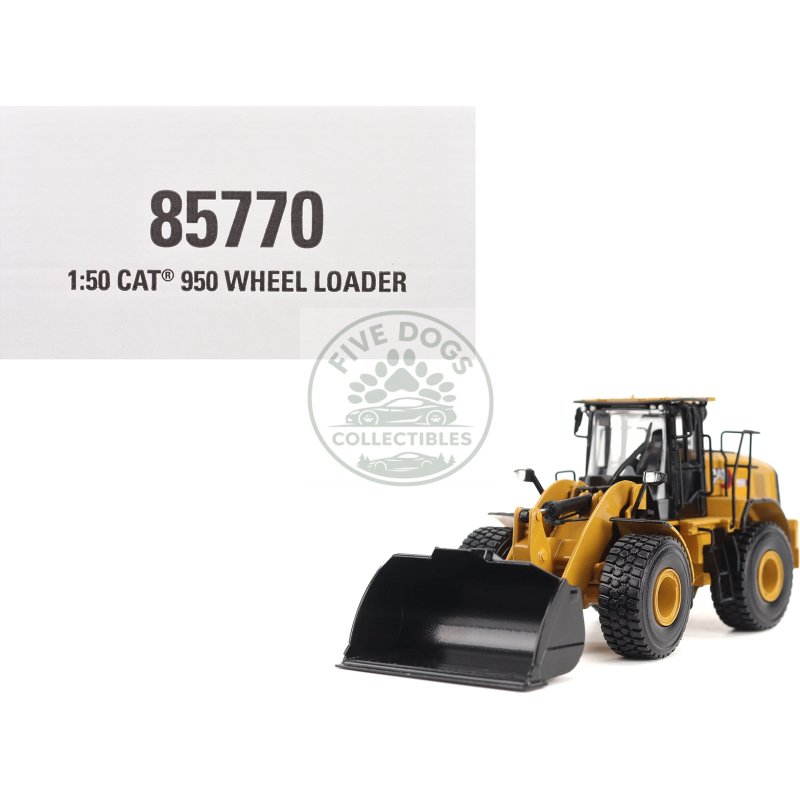 cat caterpillar 950 wheel loader yellow "high line" series 1/50 diecast model by diecast masters