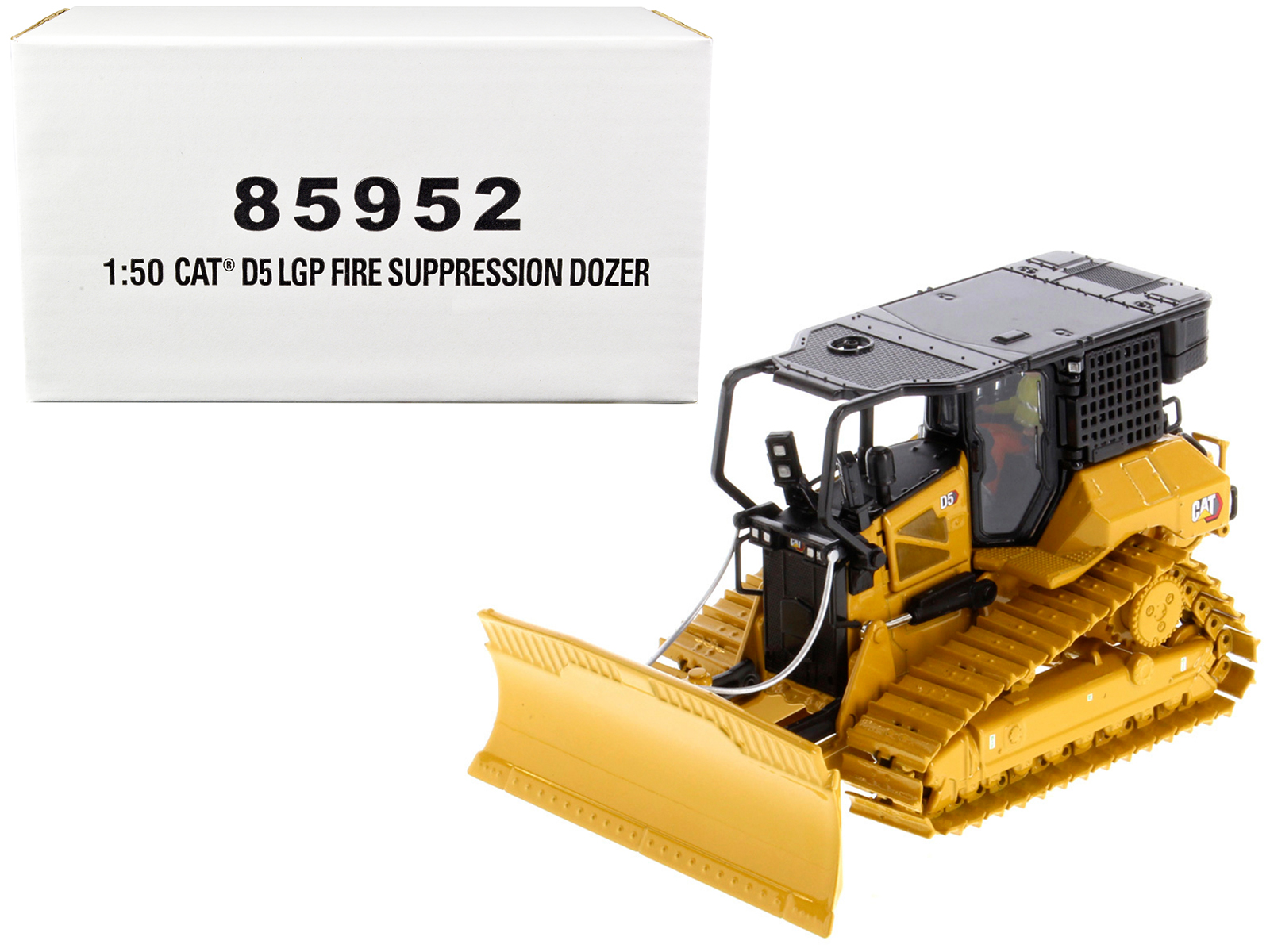 cat caterpillar d5 lgp track type tractor fire dozer yellow with operator "high line" series 1/50 diecast model by diecast masters cat caterpillar d5 lgp track type tractor fire dozer yellow with operator "high line" series 1/50 diecast model by diecast masters