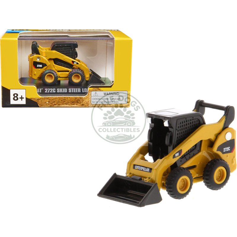 cat caterpillar 272c skid steer loader yellow "micro constructor" series diecast model by diecast masters