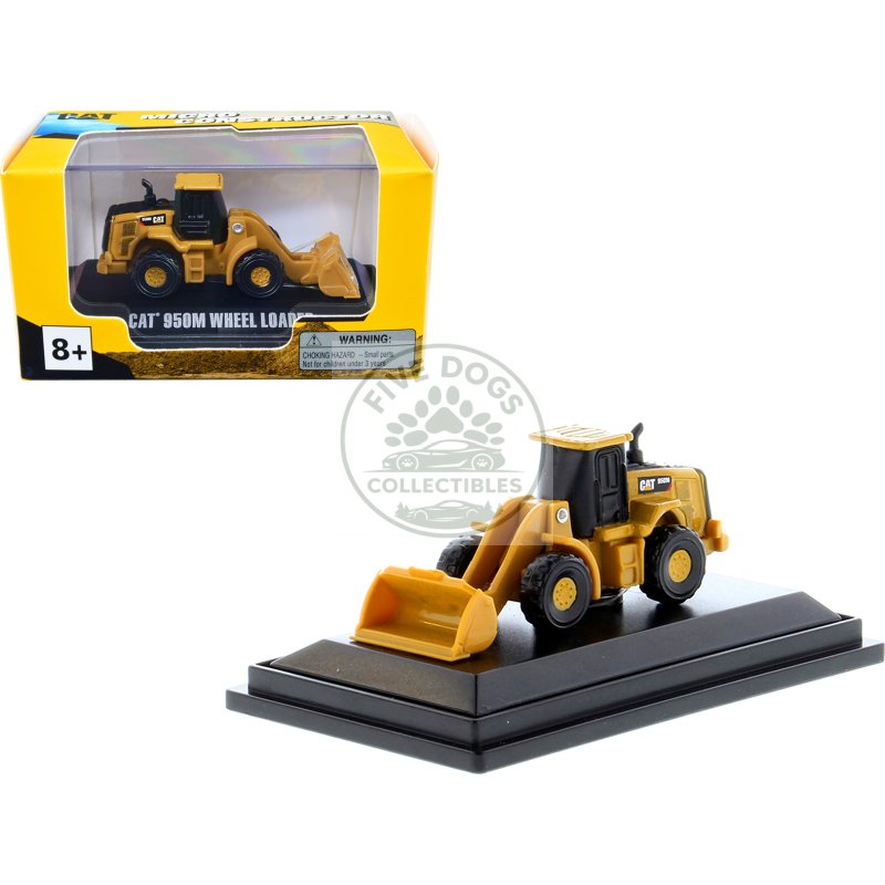 cat caterpillar 950m wheel loader yellow "micro constructor" series diecast model by diecast masters
