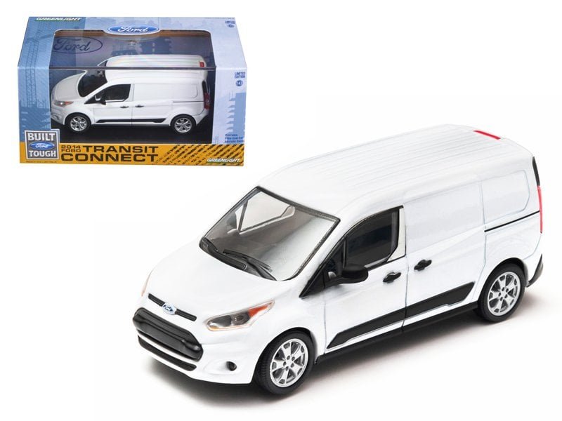 2014 ford transit connect (v408) van white 1/43 diecast model by greenlight 2014 ford transit connect (v408) van white 1/43 diecast model by greenlight