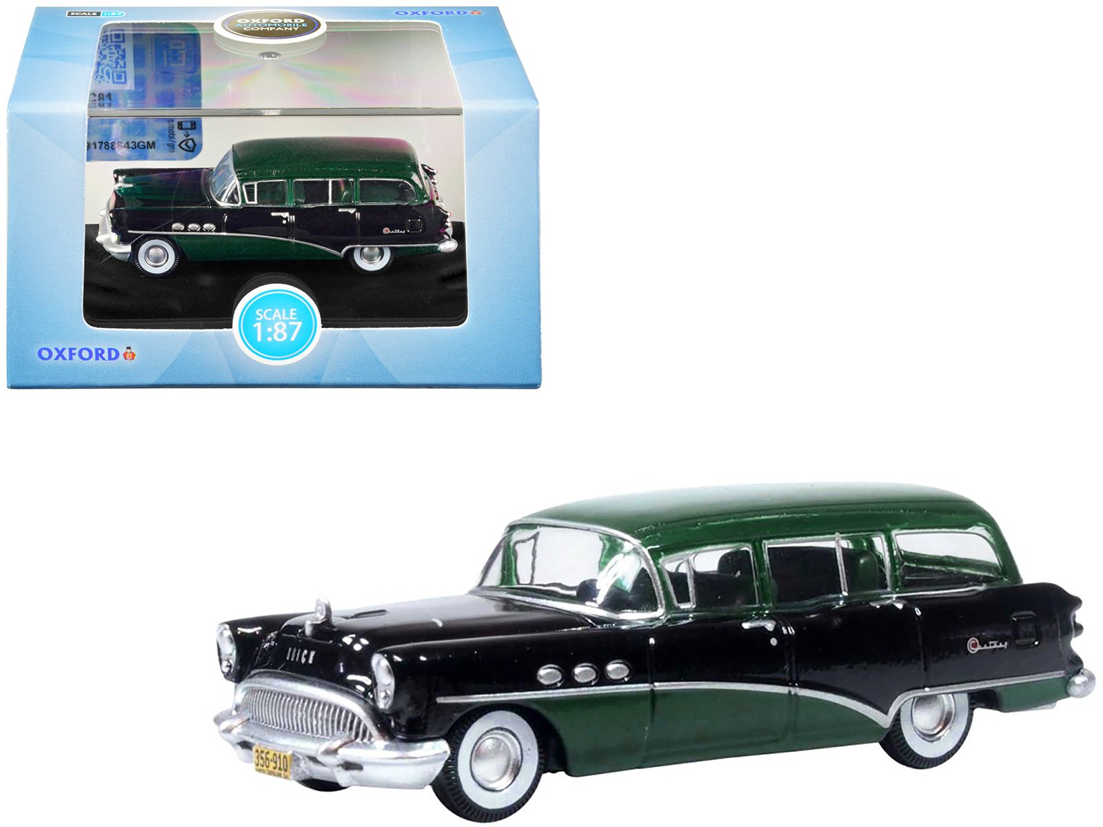 1954 buick century estate wagon baffin green and carlsbad black 1/87 (ho) scale diecast model car by oxford diecast 1954 buick century estate wagon baffin green and carlsbad black 1/87 (ho) scale diecast model car by oxford diecast