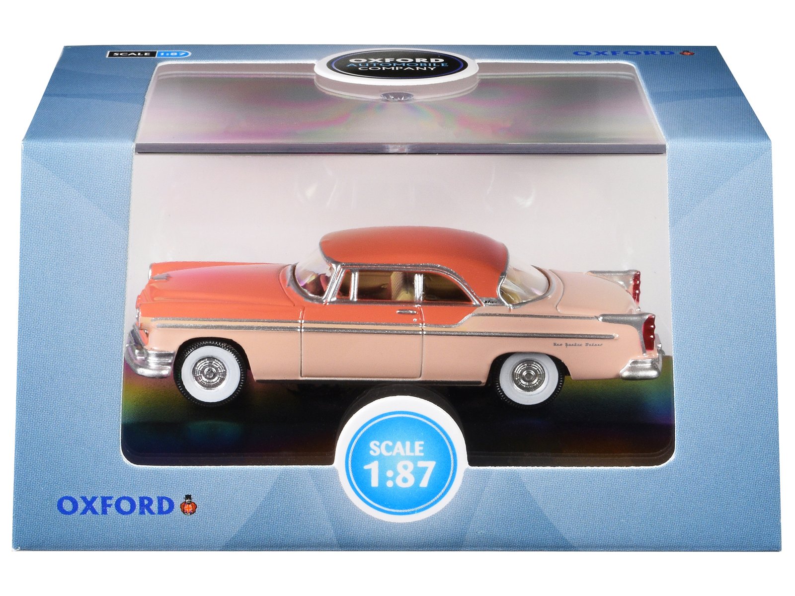 1955 chrysler new yorker deluxe st. regis desert sand and canyon tan 1/87 (ho) scale diecast model car by oxford diecast 1955 chrysler new yorker deluxe st. regis desert sand and canyon tan 1/87 (ho) scale diecast model car by oxford diecast