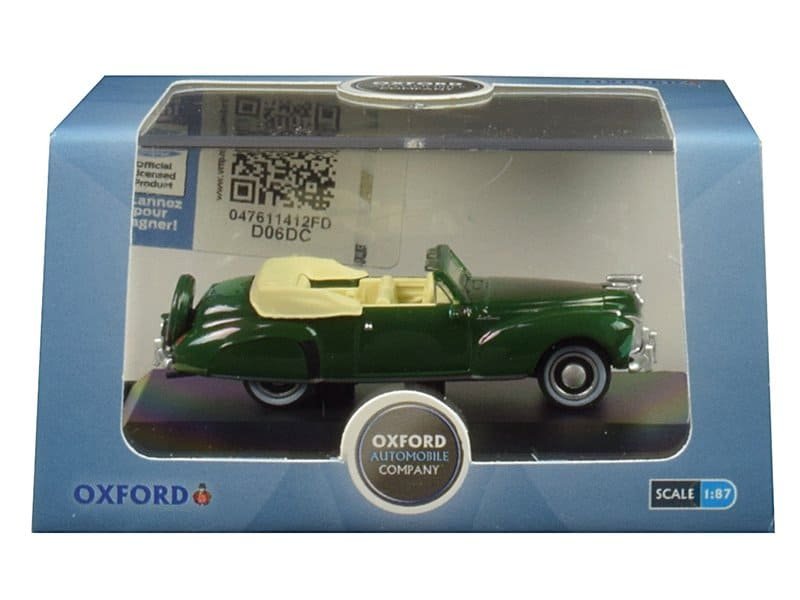 1941 lincoln continental convertible spode green 1/87 (ho) scale diecast model car by oxford diecast 1941 lincoln continental convertible spode green 1/87 (ho) scale diecast model car by oxford diecast