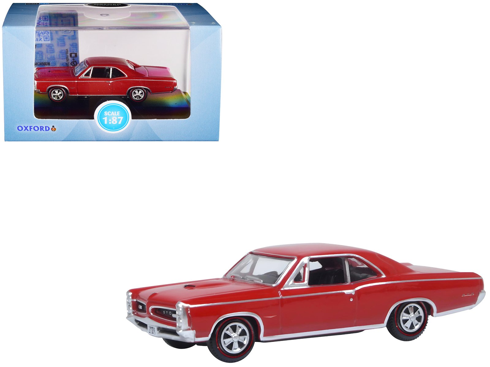 1966 pontiac gto montero red 1/87 (ho) scale diecast model car by oxford diecast 1966 pontiac gto montero red 1/87 (ho) scale diecast model car by oxford diecast